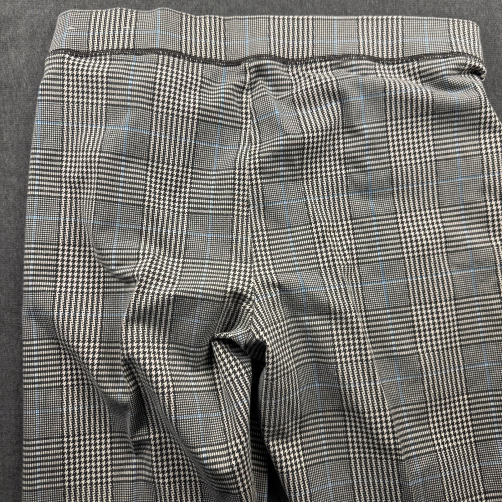 American Eagle Glen Plaid Pull On Tapered Pants Grey Blue XL 1339 - Picture 7 of 8